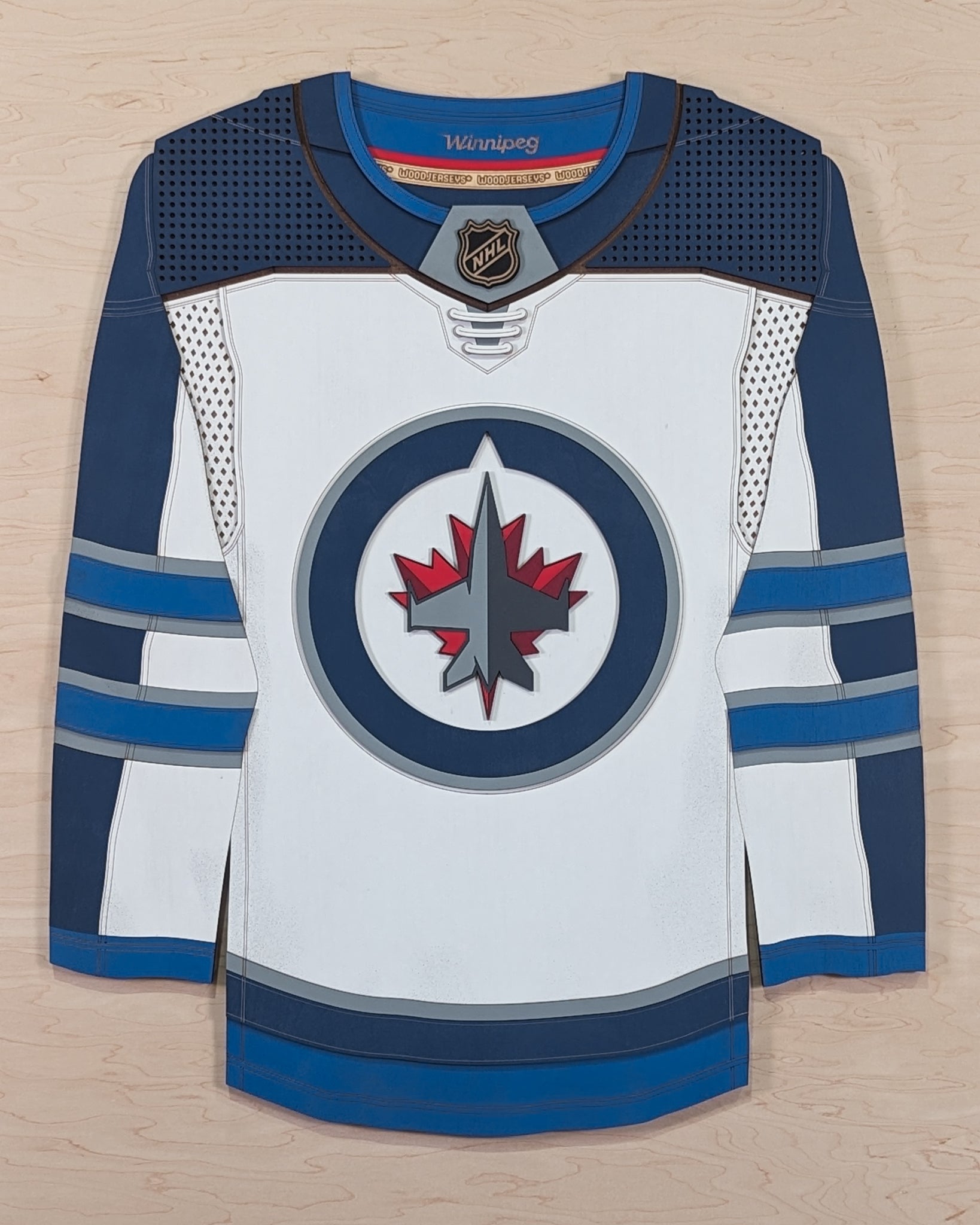 Winnipeg Jets Away WoodJersey WoodJerseys