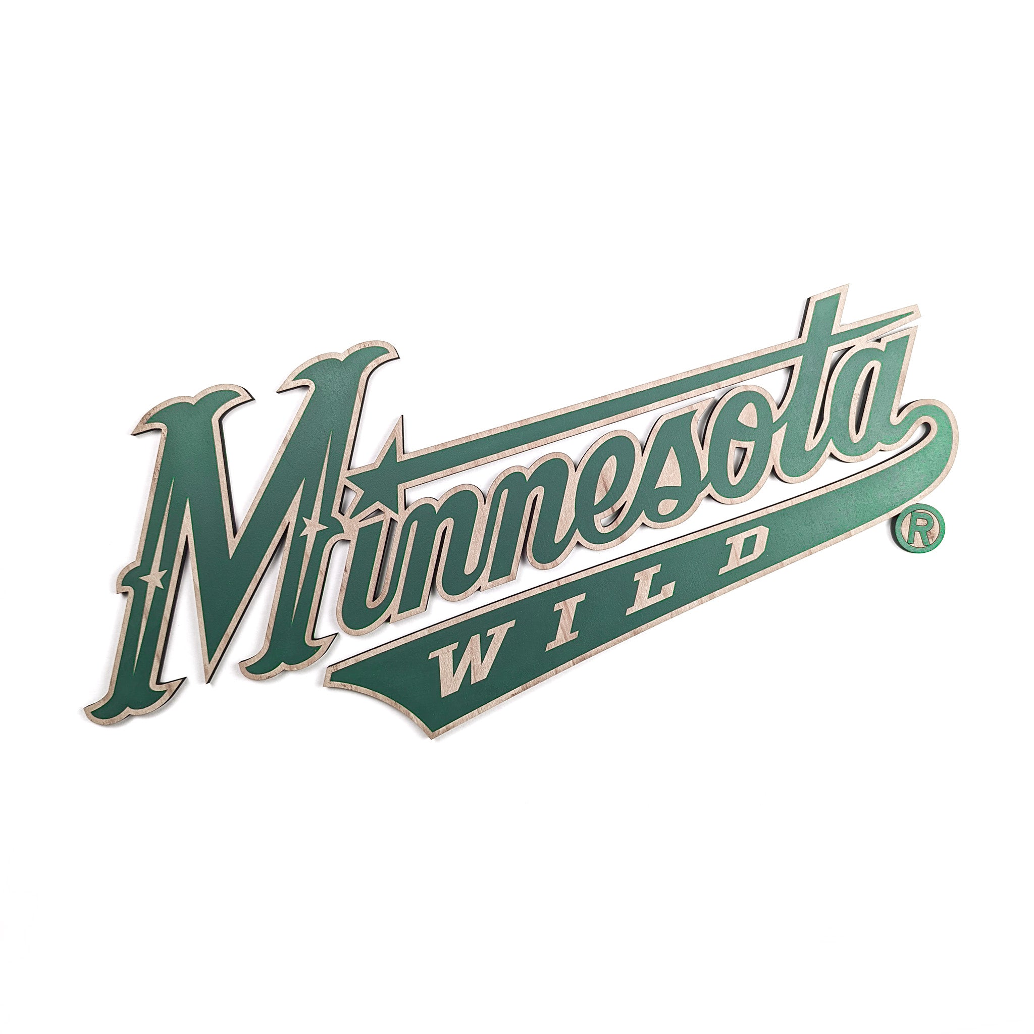 Minnesota Wild Grey Wordmark Lacer